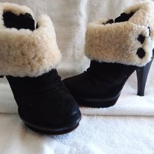Ugg Black Plush Platform Boot order canceled last  minute